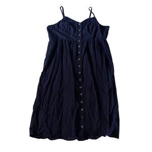 Modcloth Blue Swiss Dot Button Down Maxi Dress Plus Size 24 Cottagecore Preppy